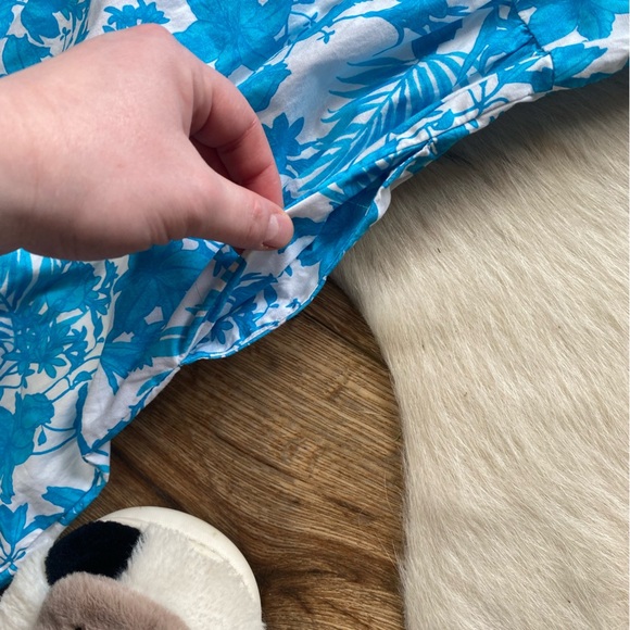 Peyton & Parker dress short-sleeved with a blue and white floral pattern - Picture 9 of 11